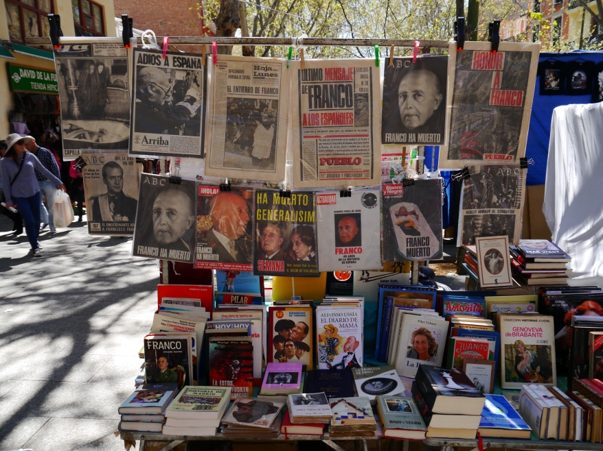 Newspapers of Franco's death in El Rastro market - Take photos of interesting objects that tell a powerful story, and then the aesthetic qualities aren't nearly so important